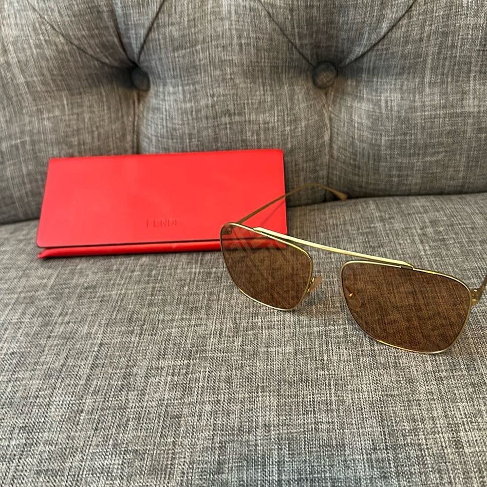 Gold Fendi Shades - women